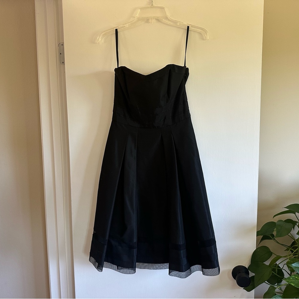 White House Black Market Black A-Line Cocktail Dress
